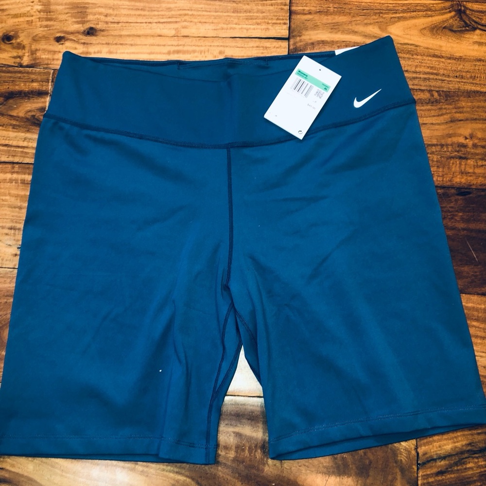 Nike Women's Deep Teal High-Waist XL Bike Shorts NWT